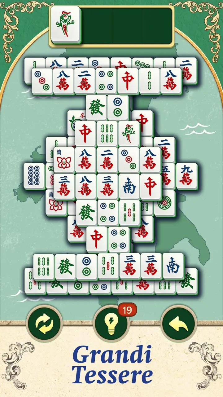 Tabellone di tessere in Vita Mahjong